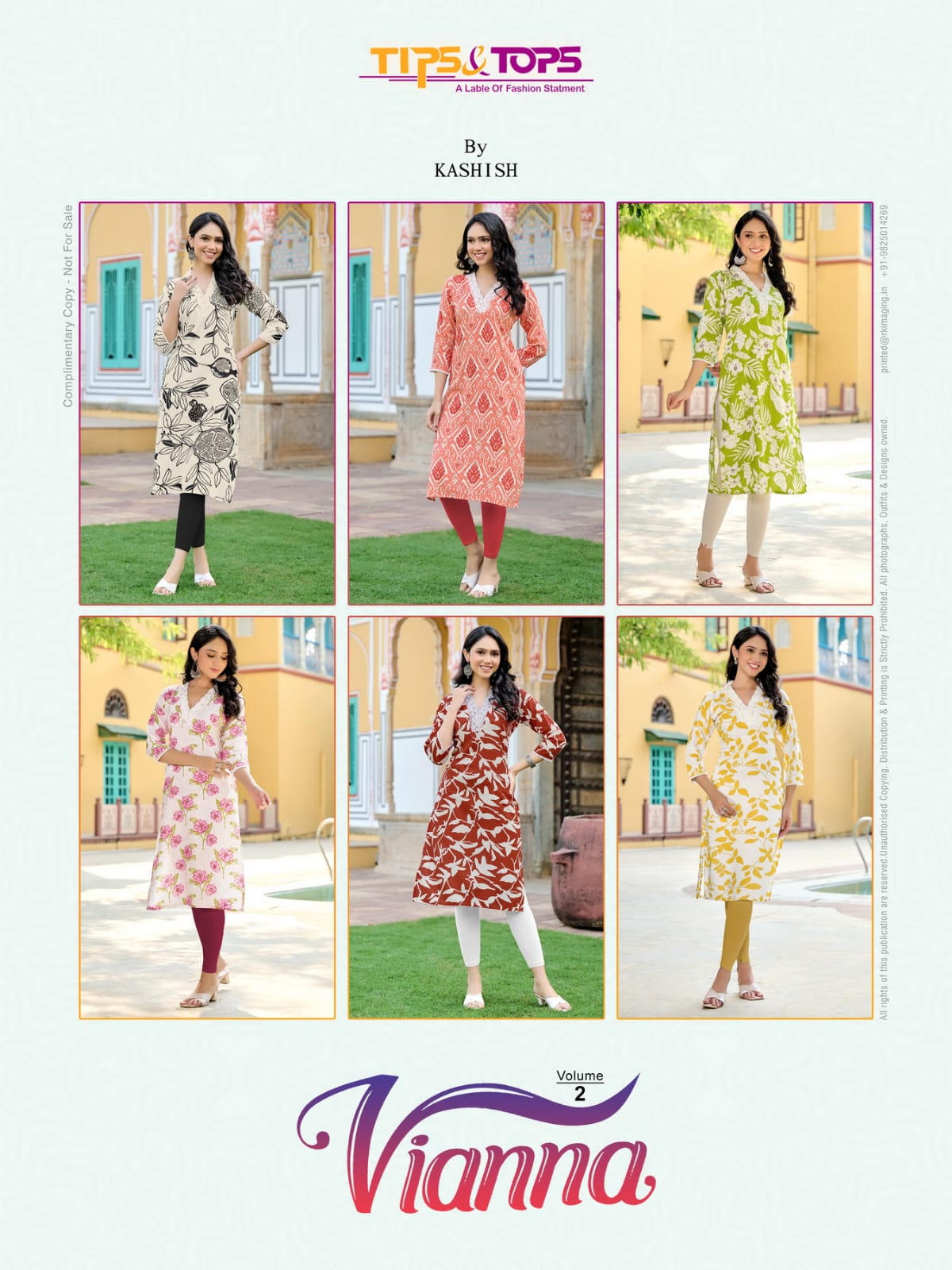 Vianna Vol 2 By Tips And Tops Rayon Printed Kurti Wholesale Market In Surat
